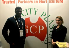 Elliott Akintola and Reyhaneh Pordel from Garden City Plastics.